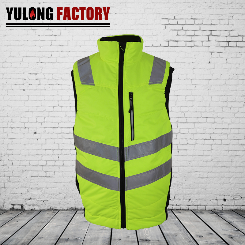 欧标棉锦抗油拒水荧光防静电马甲