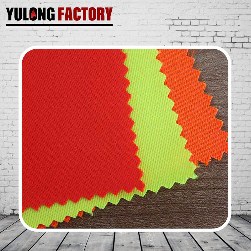 腈纶棉斜纹荧光防静电面料