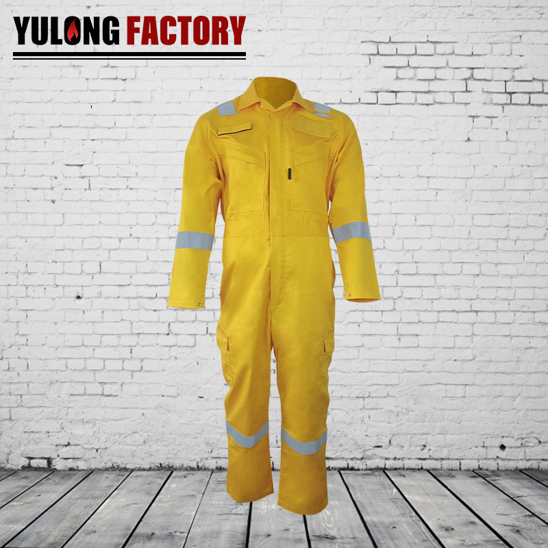 欧标腈纶棉阻燃防电弧防静电连体服