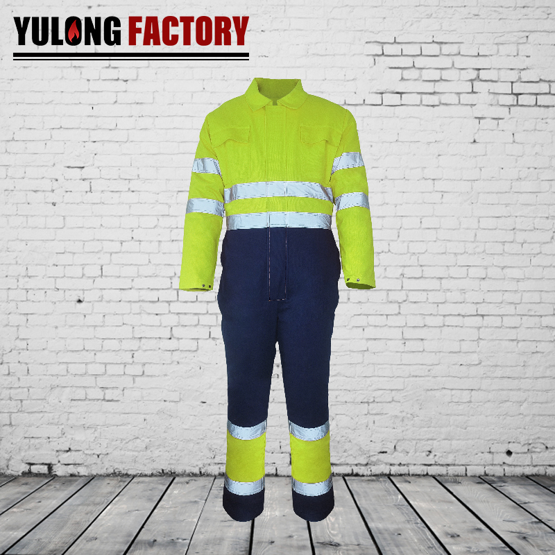 NFPA2112C/N8812阻燃荧光防静电连体服